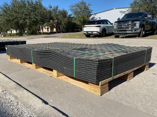 Unused Sklp Polyethylene Board Roadbed Protection Pad Model Sk-Ljb12, Approx 12 Pads Total