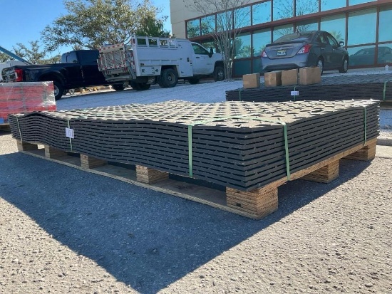Unused Sklp Polyethylene Board Roadbed Protection Pad Model Sk-Ljb12, Approx 12 Pads Total