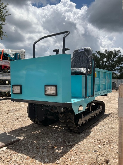 Unused 2026 Ride On Tracked Dumper Model Lhr-Dl12; Rubber Tracks; Gas Power, Electric Ignition;