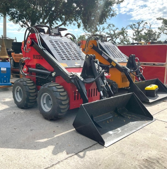 Unused 2026 Sdlool Stand On Skid Steer Loader Model 323tz, Gas Powered, Electric Start; Approx