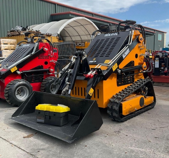 Unused 2026 Sdlool Stand On Skid Steer Loader Model 360t; Gas Powered; Electric Start; Rubber
