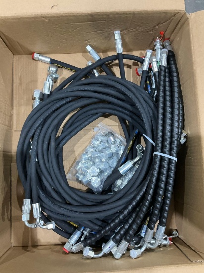 ( 1 ) Bundle Of Hydraulic Hoses For Excavator, Fits 1-3ton Excavator