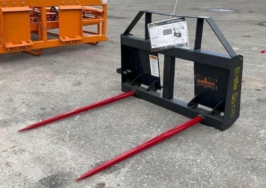 Unused 2025 Landhonor Bale Spears Attachment Model Bs-12-2500g For Universal Skid Steer