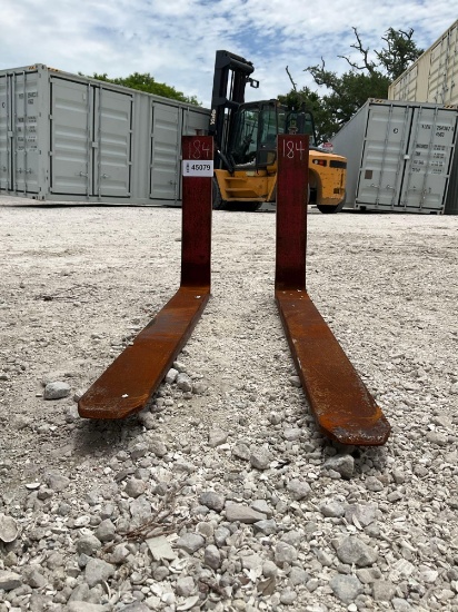 ( 1 ) UNUSED SET OF FORKLIFT FORKS , APPROX 42in , APPROX CLASS 2