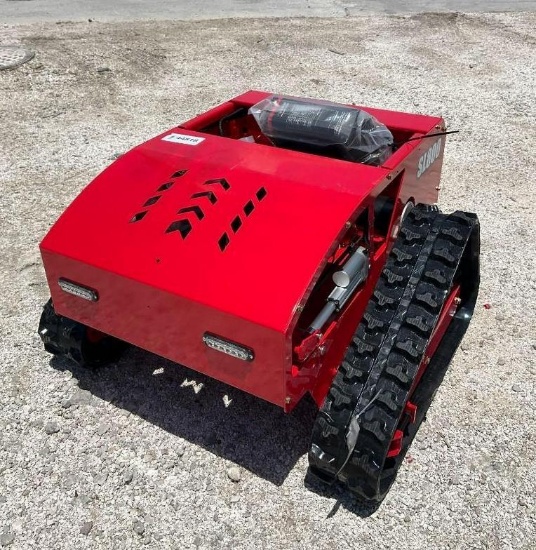 Unused 2025 Sdlool Remote Control Crawler Lawn Mower Model 800, Gas Powered, Approx Cutting Width