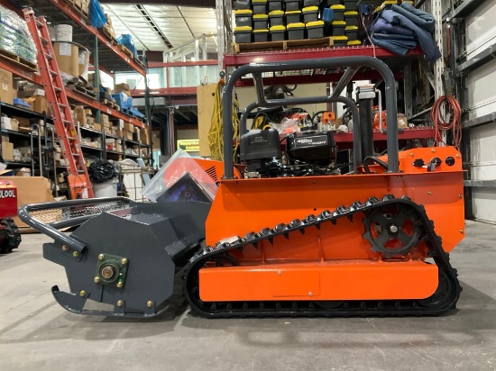 Unused 2026 Sdlool Remote Control Crawler Lawn Mower Model Lm1000q, Gas Powered, Rubber Tracks,