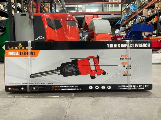 UNUSED LANDHONOR 1in AIR IMPACT WRENCH MODEL LHR-AIW1
