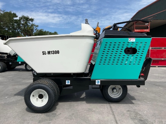 Unused 2026 Mini Wheeled Dump Truck Model M1300; Hydraulic Dump; Approx Load Cap 1760 Lbs; Approx R