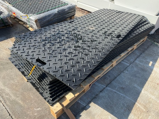 Unused Pallet Of Iranch Ground Protection Mats Model Irgpm, Approx 4ft W X 8ft L, Approx 15 Mats,