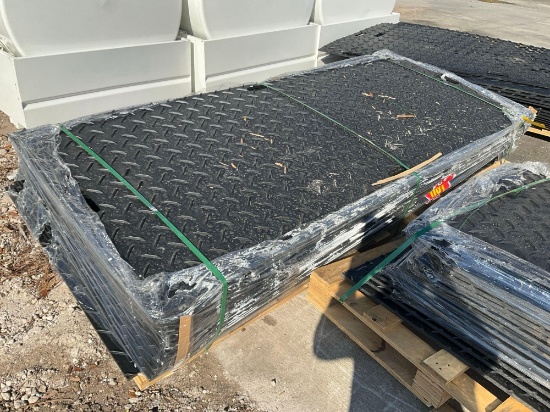 Unused Pallet Of Iranch Ground Protection Mats Model Irgpm, Approx 4ft W X 8ft L, Approx 15 Mats,