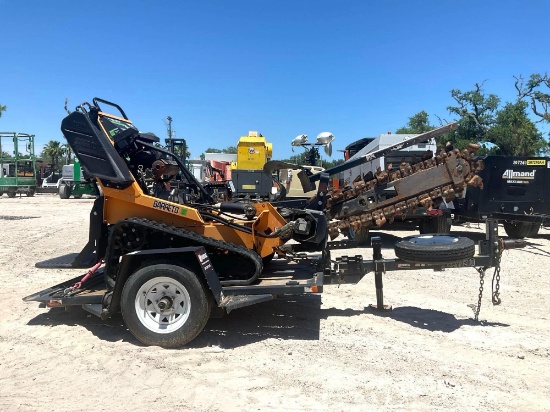 2020 Barreto E2036rtk Trencher With 2020 Support Trailer
