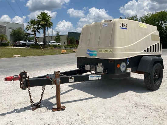2017 Doosan Infracore Portable Air Compressor Model C185wdz-T4f, Diesel, Bill Of Sale Only,