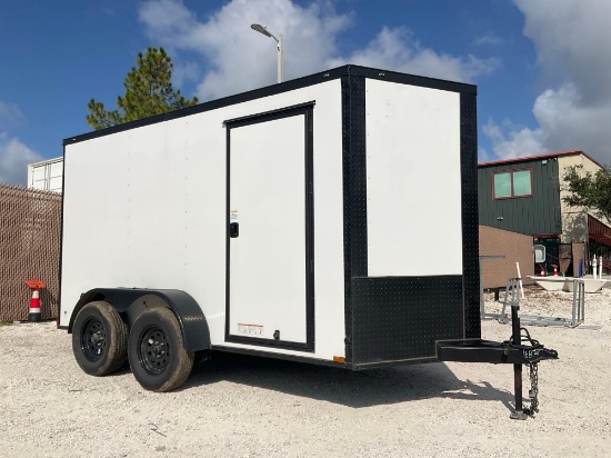 2026 Giddy Up 6 X 12 Ta3500 Enclosed Trailer, Side Door, Gvwr 7000