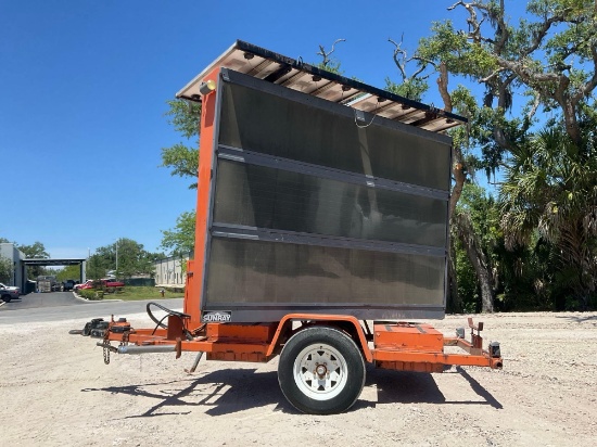 Wanco Arrow Mobile Message Board; Solar Powered; Towable Trailer Mounted;