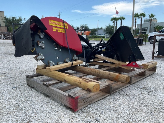 RAY TREE ARTICULATING 29in STUMP GRINDER MODEL RMSG29 ATTACHMENT FOR UNIVERSAL SKID STEER