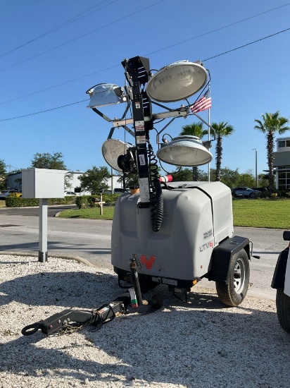 2020wacker Neuson 6kw Generator With Light Tower Model Ltv6l, Diesel