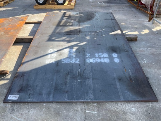 ( 1 ) Steel Plate; Approx 95 In X 60 In X 1 In