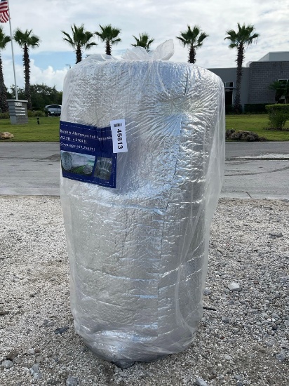 UNUSED BUBBLE ALUMINUM FOIL REFLECTIVE INSULATION; APPROX164 FT x 3.3 FT; APPROX COVERAGE 541 SQ FT