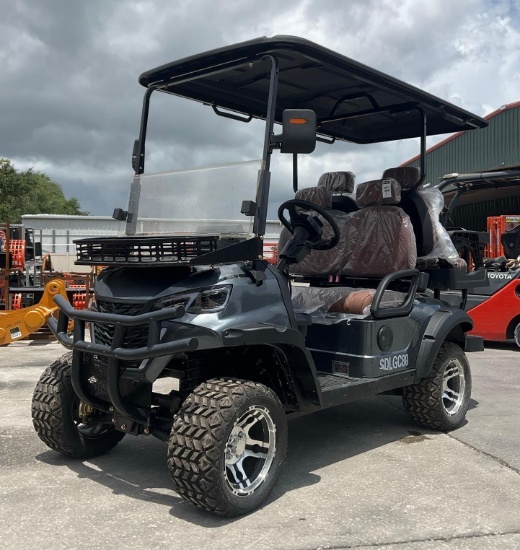 Unused 2025 Sdlanch Electric Golf Cart Model Sdlgc80, 4 Passenger; Storage Rack In Front, Back Seat