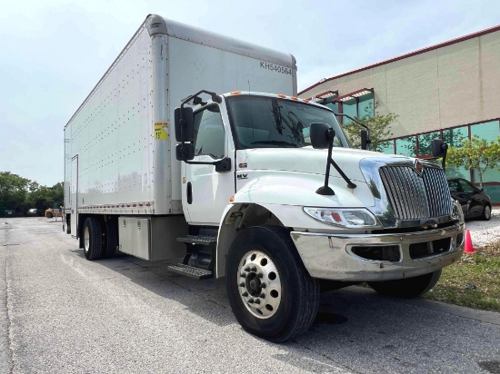 2019 International Mv607 Sba Box Truck With Liftgate, Cummins Diesel Powered, Side Door Access