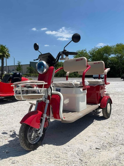 Unused 2026irgc40 3wheel Mini Tricycle Golf Cart, Electric, 3-Speed Adjustable, Led Smart Operation