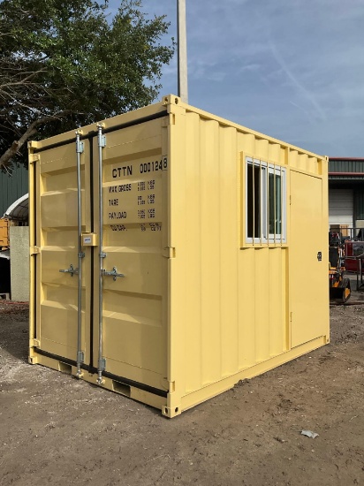2026 10ft Multi-Use Container W/ Side Door & Window, Fork Pockets