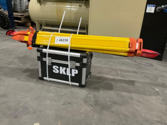 Unused Self-Leveling Rotary Laser In Carrying Case , Operating Manual Measuring Stick & Stand