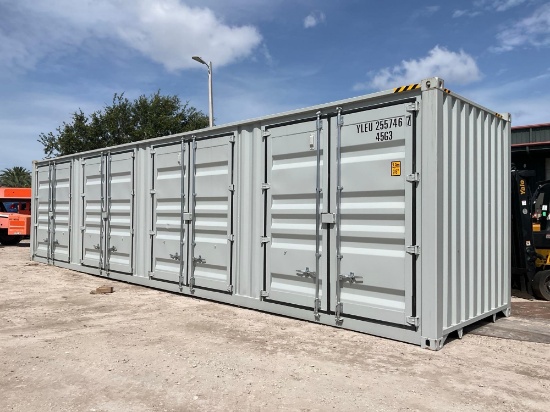 2026 40ft Hq Storage Container, 4side Doors