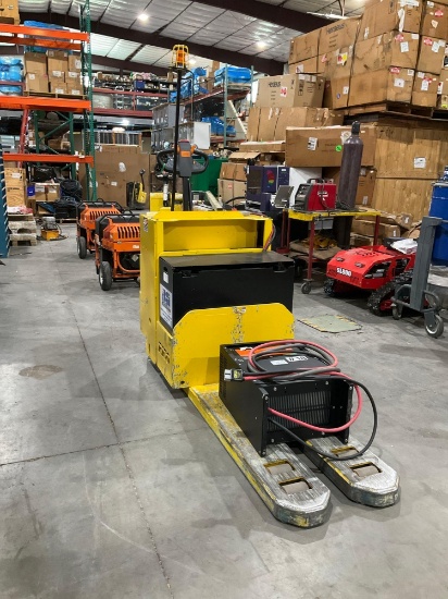 Rico Electric Pallet Jack Model Pwh-150 With Green Energy Battery Charger Modelod12-0550-C;