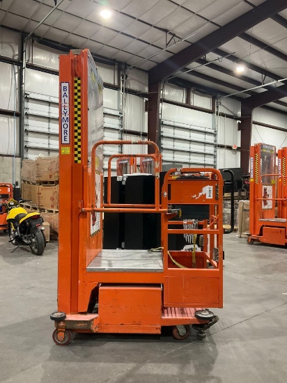 2015 Ballymore Vertical Mast Man Lift Model Ps-140h, Approx Max Platform Height 12ft, Non Marking