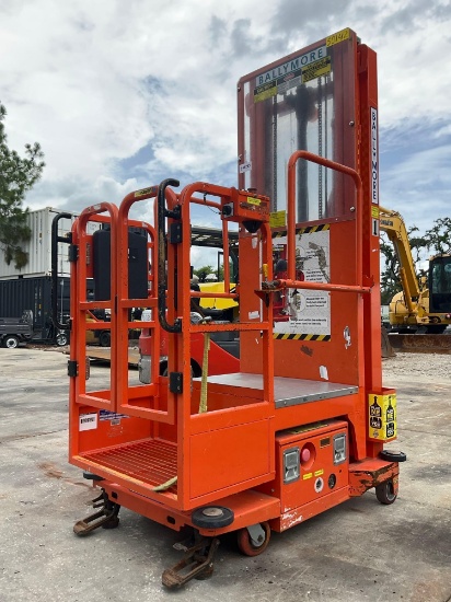 2015 Ballymore Vertical Mast Man Lift Model Ps-140h, Approx Max Platform Height 12ft, Built In