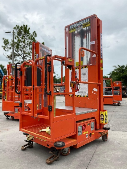2015 Ballymore Vertical Mast Man Lift Model Ps-140h, Approx Max Platform Height 12ft, Built In