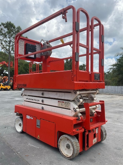 2016 Snorkel Scissor Lift Model S3219e Ansi , Electric, Approx Max Platform Height 19ft, Non Mark...