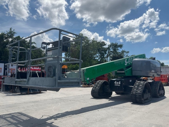 2017 Genie Boom Lift Rough Terrain Boom Lift Model S-60trax; Diesel Powered; Approx Maximum Platf...