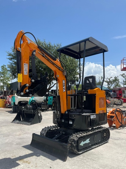 Unused 2025 Miva Mini Excavator Model Va15; Gas Powered; Rubber Tracks, Bucket With Teeth & Thumb...