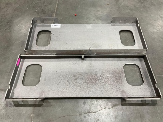 ( 2 ) SKID STEER MOUNT PLATES, APPROX 45in