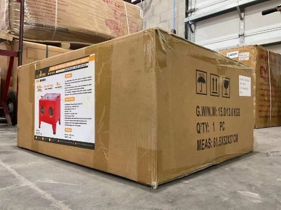 Unused Landhonor 19 Gallon Portable Sand-Blasting Cabinet Model Lhr-Sbc19, 40-80psi