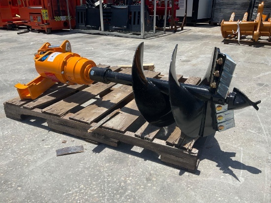 ( 1 ) Unusedcat 303 Excavator Auger With Bracket Reducer