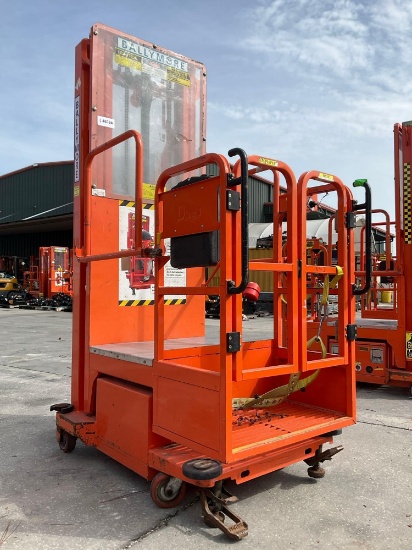 2015 Ballymore Vertical Mast Man Lift Model Ps-140h, Approx Max Platform Height 12ft, Built In