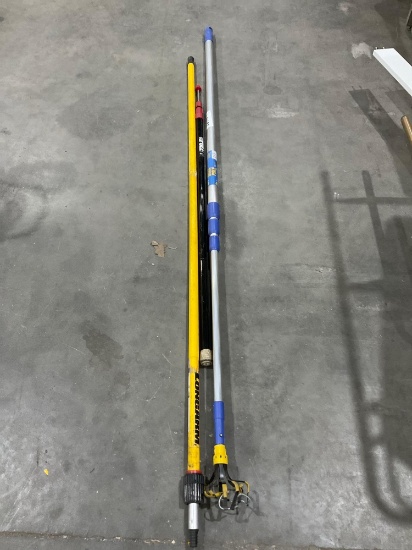Lot Of Extension Poles And Drain Claw Grabber