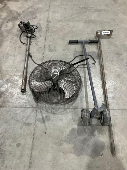 Lot Of Assoted Industrial Shop Equipment; Includingroughneck Transfer Pump, Material Dolly;