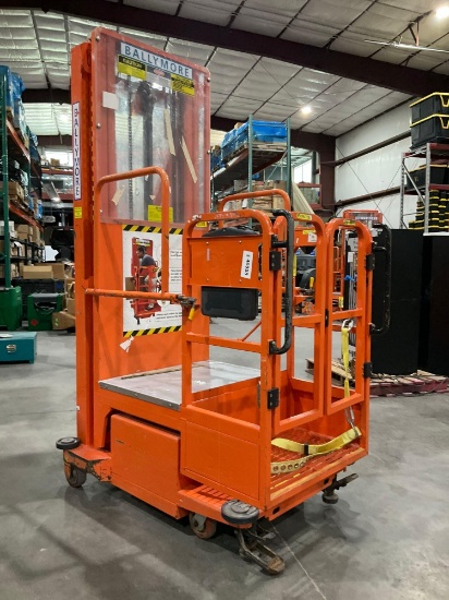 2015 Ballymore Vertical Mast Man Lift Model Ps-140h, Approx Max Platform Height 12ft, Non Marking