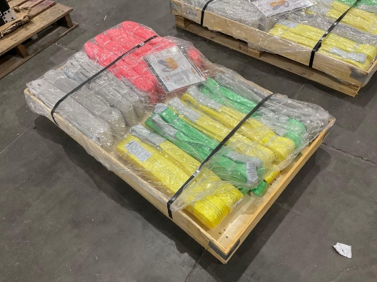 Unused Landhonor ( 22) Pcs Assorted Webbing Slings Model Lhr-Ws22