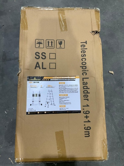 Unused Landhonor 6ft + 6ft Telescoping Ladder Model Lhr-Tld6; Approx Load Bearing Capacity 330 Lbs;