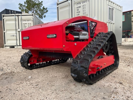 Unused 2026 Sdlool Remote Control Crawler Lawn Mower Model 800, Gas Powered, Approx Cutting Width...