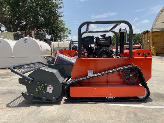 Unused 2026 Sdlool Remote Control Crawler Lawn Mower Model Lm1000q, Gas Powered, Rubber Tracks