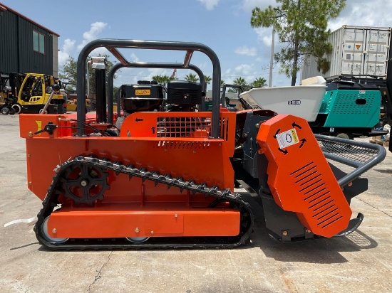 Unused 2026 Sdlool Remote Control Crawler Lawn Mower Model Lm1000q, Gas Powered, Rubber Tracks,