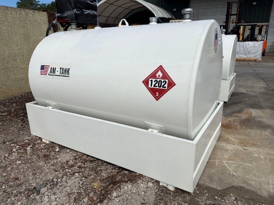 2026 New/Unused Am-Tank, Approx. 500 Gallon Capacity, Skid Mounted, Steel Storage & Dispensing Ta...