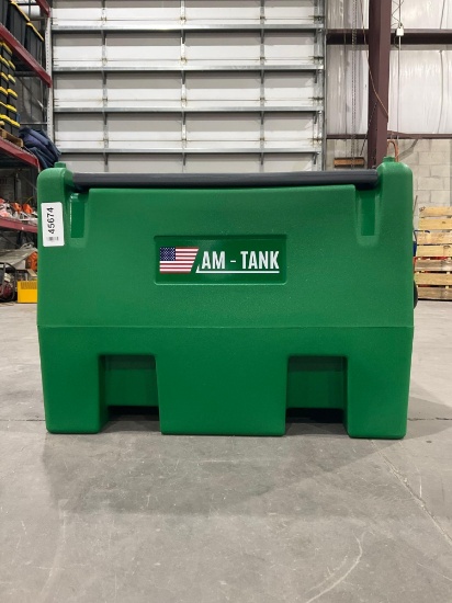 New/Unused Am-Tank - Poly-Portable Diesel Transfer & Dispensing Tank, 58 Gallon Capacity, 12v, 13...