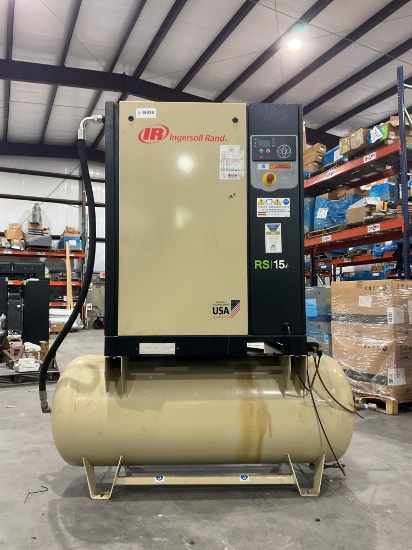 Ingersoll Rand Rotary Screw Air Compressor Model Rs15i-A125, Phase 3, Approx Max Pressure 125,